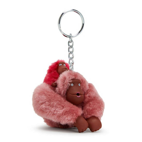 Kipling Mom And Baby Sven Monkey Keychain Accessories Rød | DK 1950BE